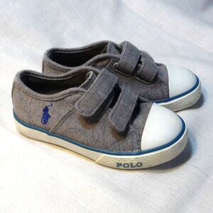 *** POLO / Ralph Lauren *** Size 7 / Children's Shoes with Velcro